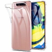 Ốp lưng silicon dẻo trong suốt cho Samsung Galaxy A80  A90 hiệu Ultra Thin siêu mỏng 0.6mm - Hàng nhập khẩu - Trong suốt