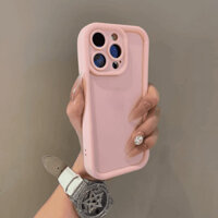 Ốp Lưng Silicon Màu Trơn Cho iPhone 13 12 11 14 15 16 ProMAX iX XS MAX XR 7G 8Plus Vỏ Bảo Vệ Camera Vỏ Mềm