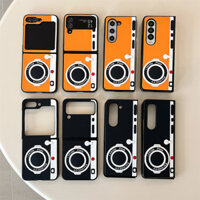 Ốp Lưng Silicon Máy Ảnh Sáng Tạo 3D Cho Samsung Galaxy Z Fold 6 5 4 3 Màn Hình Gấp Z Flip 6 5 4 3 Full Cover Bảo Vệ Cá Tính