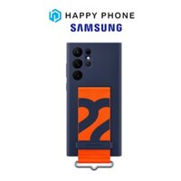 Ốp Lưng Silicon Samsung Galaxy S22 Ultra Kèm Dây Đeo - Hàng Chính Hãng