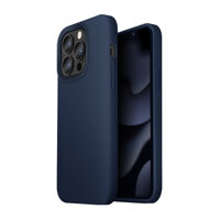 Ốp Lưng Silicon siêu mịn UNIQ Hybrid Lino dành cho iPhone 1313Pro13ProMax - Hàng chính hãng - iPhone 13 Pro Max - Classic Blue