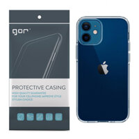 Ốp Lưng Silicon TPU trong suốt GOR cho iPhone 12 Mini  12  12 Pro  12 Pro Max - Hàng Nhập Khẩu - iPhone 12