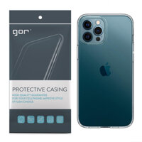 Ốp Lưng Silicon TPU trong suốt GOR cho iPhone 12 Mini  12  12 Pro  12 Pro Max - Hàng Nhập Khẩu - iPhone 12 Pro