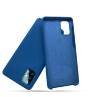 Ốp Lưng Silicone Dẻo Lót Nhung Nỉ Chống Sốc chống bẩn hạn chế bám vân tay Dành Cho Samsung Galaxy A31, A51, A71, M51 - Galaxy A71 - Màu xanh