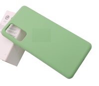 Ốp Lưng Silicone Dẻo Lót Nhung Nỉ Chống Sốc chống bẩn hạn chế bám vân tay Dành Cho Samsung Galaxy S20 FE - Xanh Lá Nhạt