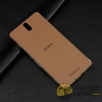 Ốp lưng Sony C5 Ultra viền nhôm lưng dán skin da độc lạ