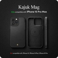 Ốp lưng Spigen Cyrill Kajuk Mag cho iPhone 15 Pro/15 Pro Max, thiết kế sang trọng, tích hợp sạc không dây