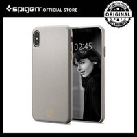 Ốp lưng Spigen iPhone XS (5.8 ") La Manon Cuddly Bột yến mạch màu be