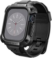 Ốp lưng Spigen Tough Armor Pro Metal thiết kế cho Apple Watch Series 8/7 45mm - vỏ kim loại bền với dây đeo - Đen