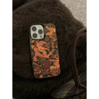 Ốp lưng sức sống rồng vàng phong cách Trung Quốc Vỏ điện thoại iPhone Thích hợp cho iPhone 15 13 Pro Max 14 Plus 12 11 Pro Max XS Max XR 8 7 Plus Vỏ bảo vệ chống sốc phong cách mới