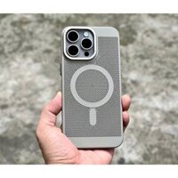 Ốp lưng tản nhiệt lưới cho iPhone 15 Pro / 15 Pro Max / 14 Pro Max / 13 Promax / 12 Promax , ốp Likgus có hỗ trợ sạc khô