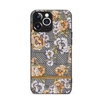 Ốp lưng Ted Baker IPhone 16 và IPhone 16 Pro MAX Slim Cover có cản trước Chống trầy xước Lớp lót sợi nhỏ mềm Vỏ mịn Vỏ điện thoại thời trang