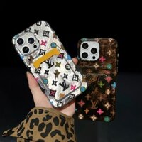 Ốp lưng thẻ lv sang trọng Vỏ điện thoại iPhone 16 15 14 13 12 pro max Ví đựng tiền xu ip 13pro Vỏ bảo vệ 16pro Vỏ cứng trọn gói