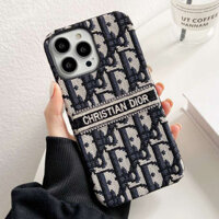 Ốp lưng thêu vải sang trọng thời trang mới cho iPhone 16 Pro Max 11 12 13 14 15 Pro Max 16 Pro