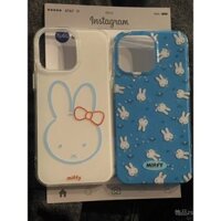 Ốp lưng toàn màn hình Miffy Bunny cho iPhone 14 15 Pro Max 16 13 XS 12/11 Pro Max