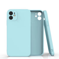 Ốp Lưng TPU Dẻo Viền Vuông Giả iPhone 12 Dành Cho iPhone 6,7,6 Plus,7Plus,X,Xr,Xs Max,11,11 Pro, 11 Pro Max- Hàng Chính Hãng - XANH NGỌC - iPhone 11
