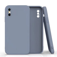 Ốp Lưng TPU Dẻo Viền Vuông Giả iPhone 12 Dành Cho iPhone 6,7,6 Plus,7Plus,X,Xr,Xs Max,11,11 Pro, 11 Pro Max- Hàng Chính Hãng - XÁM XANH - iPhone X XS