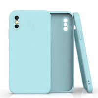 Ốp Lưng TPU Dẻo Viền Vuông Giả iPhone 12 Dành Cho iPhone 6,7,6 Plus,7Plus,X,Xr,Xs Max,11,11 Pro, 11 Pro Max- Hàng Chính Hãng - XANH NGỌC - iPhone X XS