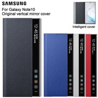 Ốp lưng tráng gương chính hãng samsung note 10 plus clear view cho galaxy note10 5g rouse slim flip case