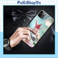 ỐP LƯNG TRÁNG GƯƠNG KÍNH CƯỜNG LỰC IPHONE, SAMSUNG ĐÁNG YÊU HEO CẦM HẠC GIẤY - PUKISHOPVN