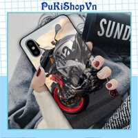 ỐP LƯNG TRÁNG GƯƠNG KÍNH CƯỜNG LỰC IPHONE, SAMSUNG HÌNH ĐẦU XE PHÂN KHỐI - PUKISHOPVN
