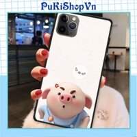 ỐP LƯNG TRÁNG GƯƠNG KÍNH CƯỜNG LỰC IPHONE, SAMSUNG ĐÁNG YÊU HEO TỨC GIẬN - PUKISHOPVN