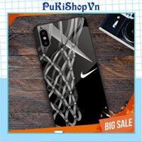 ỐP LƯNG TRÁNG GƯƠNG KÍNH CƯỜNG LỰC IPHONE, SAMSUNG NỬA RỔ BÓNG TRẮNG ĐEN - PUKISHOPVN