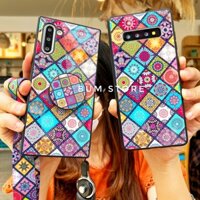 Ốp Lưng Tráng Gương Thổ Cẩm Samsung S20 Ultra / S10 Plus / Note 20 Ultra / Note 20 / Note10 Plus