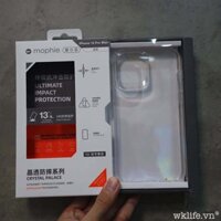 Ốp lưng trong chống ố vàng/ đổi màu Mophie cho iphone 11 pro max/Iphone 12 pro/Iphone 12 Pro Max