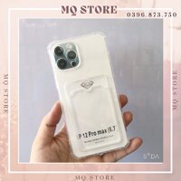 Ốp lưng trong chống sốc 4 góc có khay nhét thẻ dành cho iPhone 66s786plus7plus8plusxxsxsmaxxr1111promax12pro13promax - iPhone 12 Pro Max