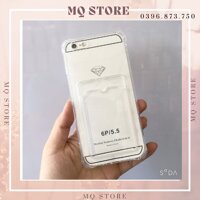 Ốp lưng trong chống sốc 4 góc có khay nhét thẻ dành cho iPhone 66s786plus7plus8plusxxsxsmaxxr1111promax12pro13promax - iPhone 6 Plus  6s Plus