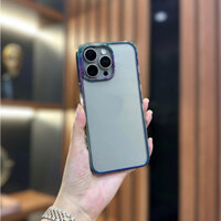 Ốp lưng trong Mica viền màu Titan siêu đẹp cho IPhone 15 / 15 Plus / 15 ProMax / 12/ 14 ProMax. Chính hãng Likgus Tung