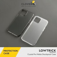 Ốp Lưng Trong Mờ LowTrick Pro Chống Sốc Chống Rơi Mặt Lưng Nhám Không Bám Vân Tay Viền Bảo Vệ Camera Màn Hình 14 Pro Max