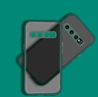 Ốp lưng trong nhám viền màu chống sốc cho Samsung Galaxy S10e - Hàng Nhập Khẩu - Xanh Rêu