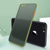 Ốp lưng trong nhám viền Shield Matte Color bảo vệ camera cho iPhone 6 Plus 6s Plus - Xanh Lá