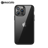 Ốp Lưng Trong Suốt Dành Cho Iphone 14 14 Plus 14 Pro 14 Pro Max Mocolo K02 Bayer Duo- Hàng Chính Hãng - Viền đen - iPhone 14