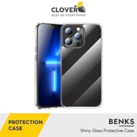 Ốp Lưng Trong Suốt iPhone 13 BENKS Shiny Glass Protective Case Viền TPU Mềm Chống Sốc, Lưng Kính Cường Lực Chống Trầy