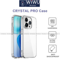 Ốp lưng trong suốt WIWU Crystal Pro Case Cho IPhone 15 Pro Max , lưng cứng viền dẻo chốn sốc , chống ố vàng