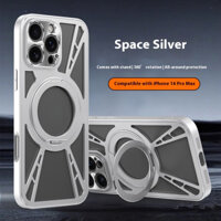 Ốp lưng từ tính xoay không khung siêu mỏng, tản nhiệt, cho iPhone 16 Pro Max 15 14 13 12 11 Pro Max, bảo vệ ống kính kim loại, chống sốc