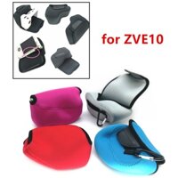 Ốp lưng túi cao su tổng hợp ZVE10 mềm cho Sony ZV-E10 với ống kính E PZ 16-50mm F3.5-5.6 OSS