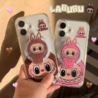 Ốp lưng tương thích cho iphone 12 13 14 15 16 Pro Max Phim hoạt hình dễ thương Họa tiết LABUBU TPU + PC Vỏ điện thoại di động từ tính Vỏ bảo vệ chống rơi có Bracke