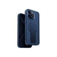 Ốp lưng Uniq Hybrid Heldro Mag Tích hợp dây móc tay và vòng sạc không dây Mag-Safe cho iPhone 15 Pro Max.