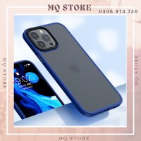 Ốp lưng viền màu lưng nhám trong chống sốc hiệu J-Case dành cho iPhone 11 Pro Max, 12 Pro Max hàng chính hãng - iPhone 12 Pro Max - xanh dương