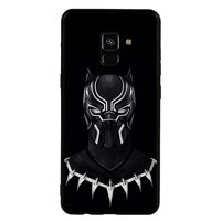 Ốp Lưng Viền TPU cho điện thoại Samsung Galaxy A8 Plus 2018 - Black Panther 01