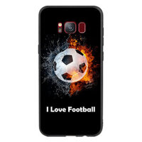 Ốp Lưng Viền TPU Cho Điện Thoại Samsung Galaxy S8 - I Love Football