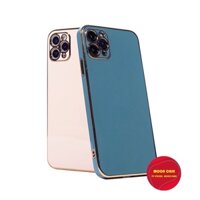 Ốp lưng Viền Vuông Logo Táo Mạ Vàng 6/6plus/6s/6splus/7/7plus/8/8plus/x/xr/xs/11/12/13/pro/max/plus/promax
