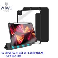 Ốp Lưng Wiwu 2 in 1 Folio Case Cho I- Pad Pro 11 in 2021 M1 , Air 4 , 9 10.2 inch , Bao da Hút nam châm tháo rời