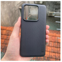 Ốp lưng Xiaomi 14 , Xiaomi 14 Pro (đen) sần viền dẻo thế hệ mới Nillkin Pro chống sốc
