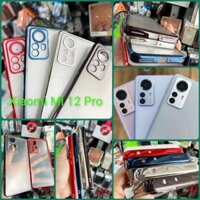 Ốp lưng Xiaomi Mi 12 Pro dẻo xi viền màu lưng nhám mờ thời trang sang chảnh bảo vệ camera