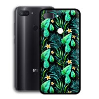 Ốp lưng Xiaomi Mi 8 Lite in hoa lá bảo hành 1 đổi 1 - 02107 0751 LEAF03 - Viền TPU Dẻo